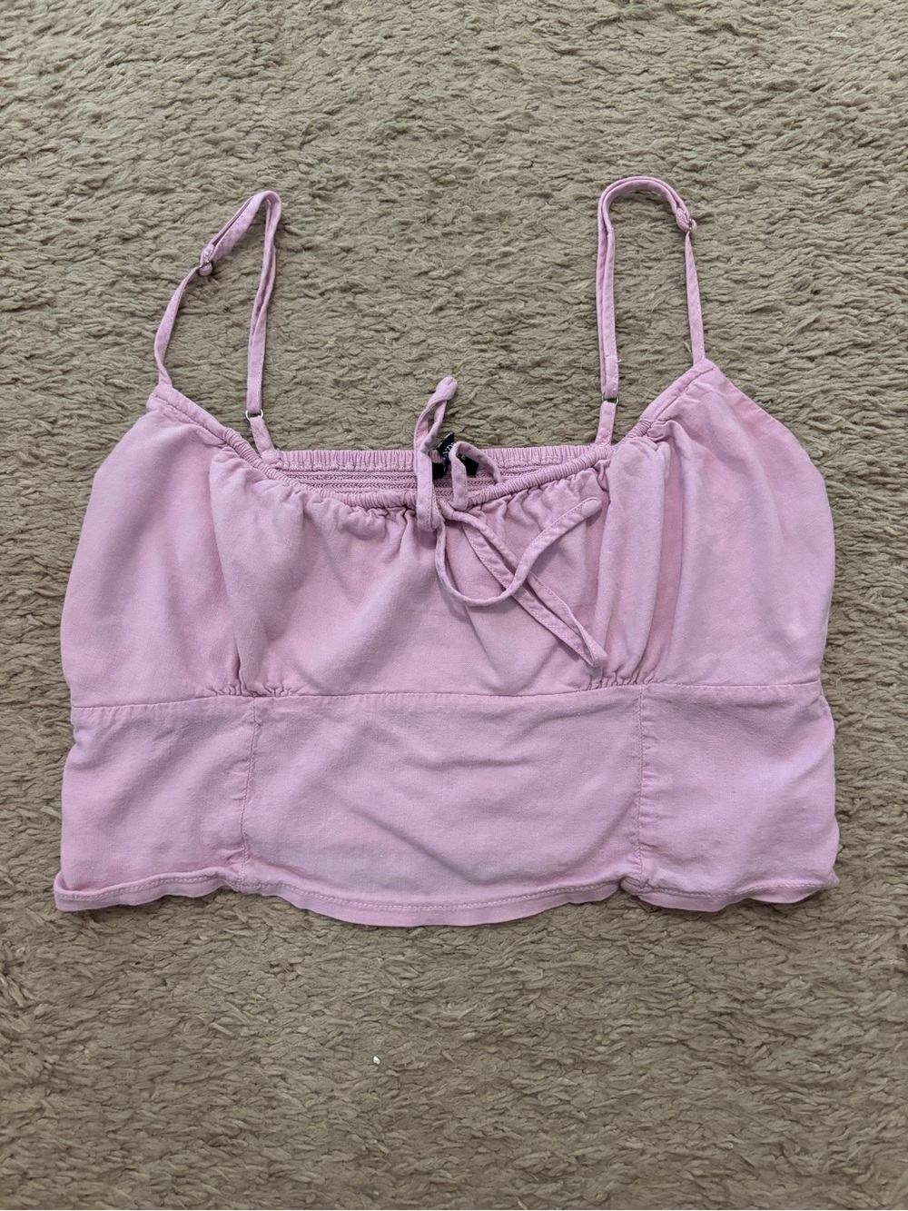 Brandy Melville Purple Spaghetti Strap Crop Top